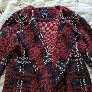 Black and red sweater